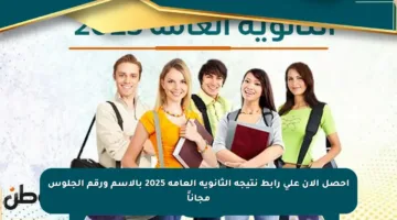 احصل الآن على رابط نتيجة الثانوية العامة 2025 بالاسم ورقم الجلوس مجاناً